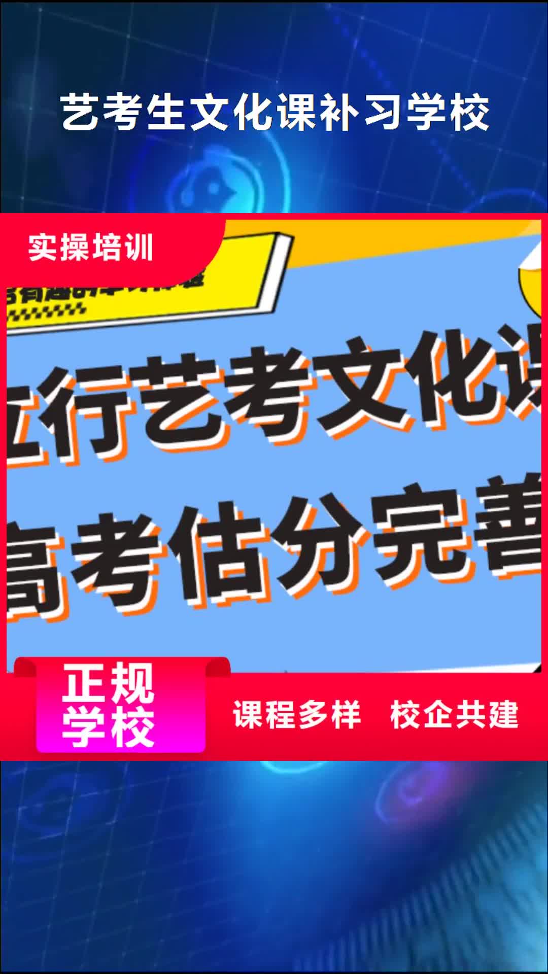 海西【艺考生文化课补习学校】_艺考文化课集训班技能+学历